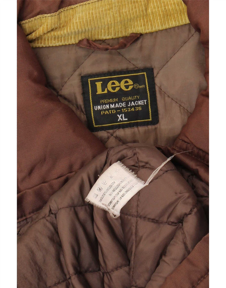 Lee Polstret Herrejakke UK 42 XL Brun Nylon