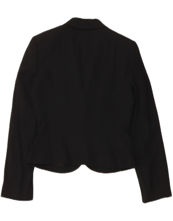 Seventy Womens Crop 1-knap blazerjakke IT 40 Lille sort viskose