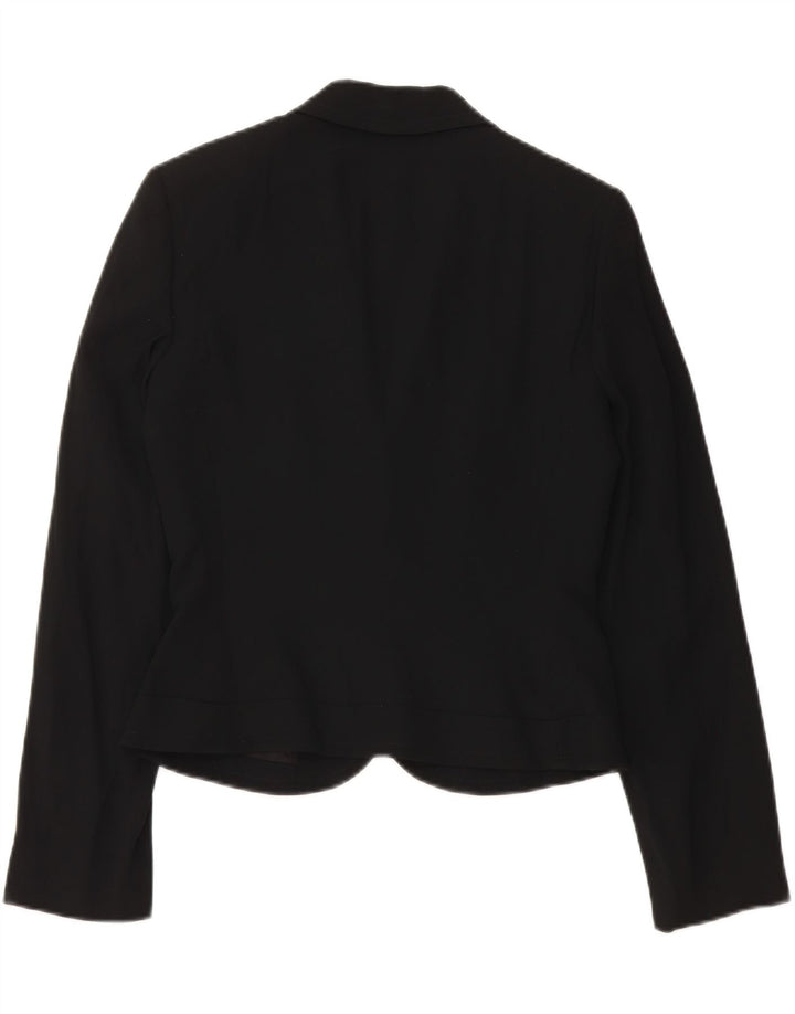 Seventy Womens Crop 1-knap blazerjakke IT 40 Lille sort viskose