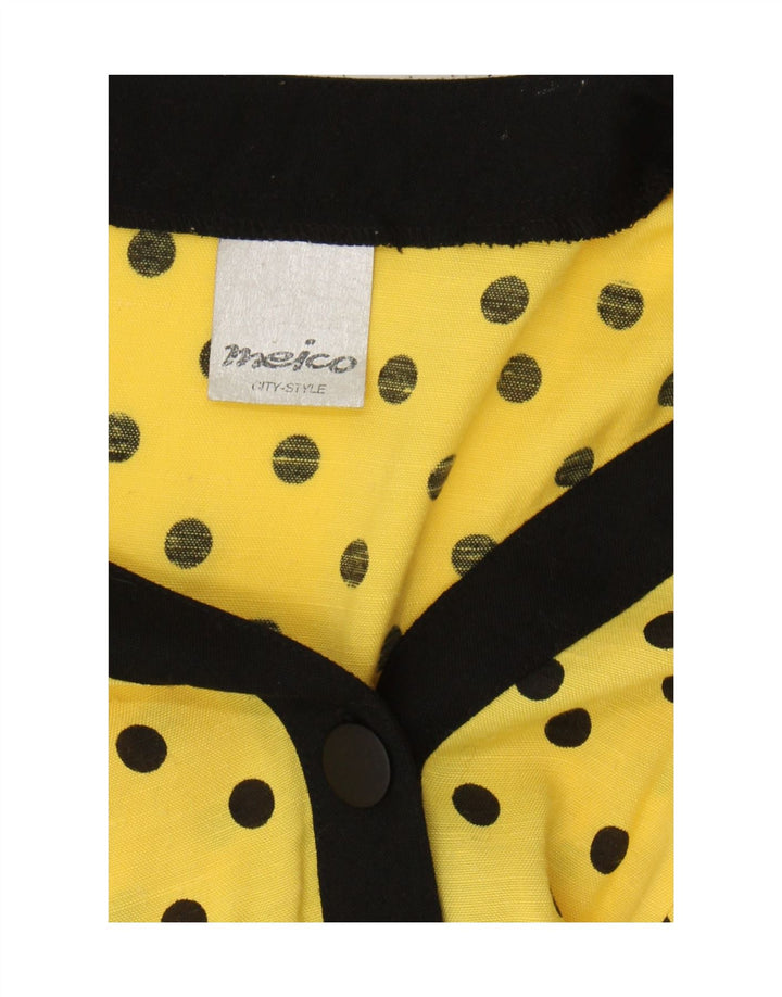 Meico Dame 3/4-ærmet blazerjakke UK 12 Medium Gul Polyester