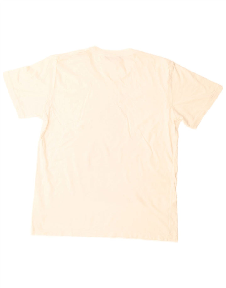 Trussardi Jeans Herre Grafisk T-Shirt Top Stor Hvid