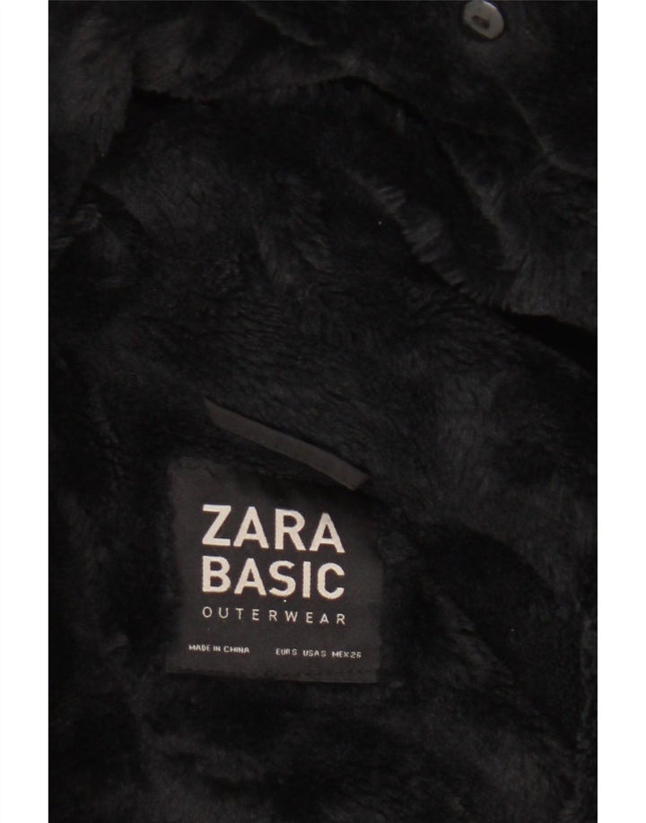 Zara vindjakke med hætte til kvinder UK 10 Small Black