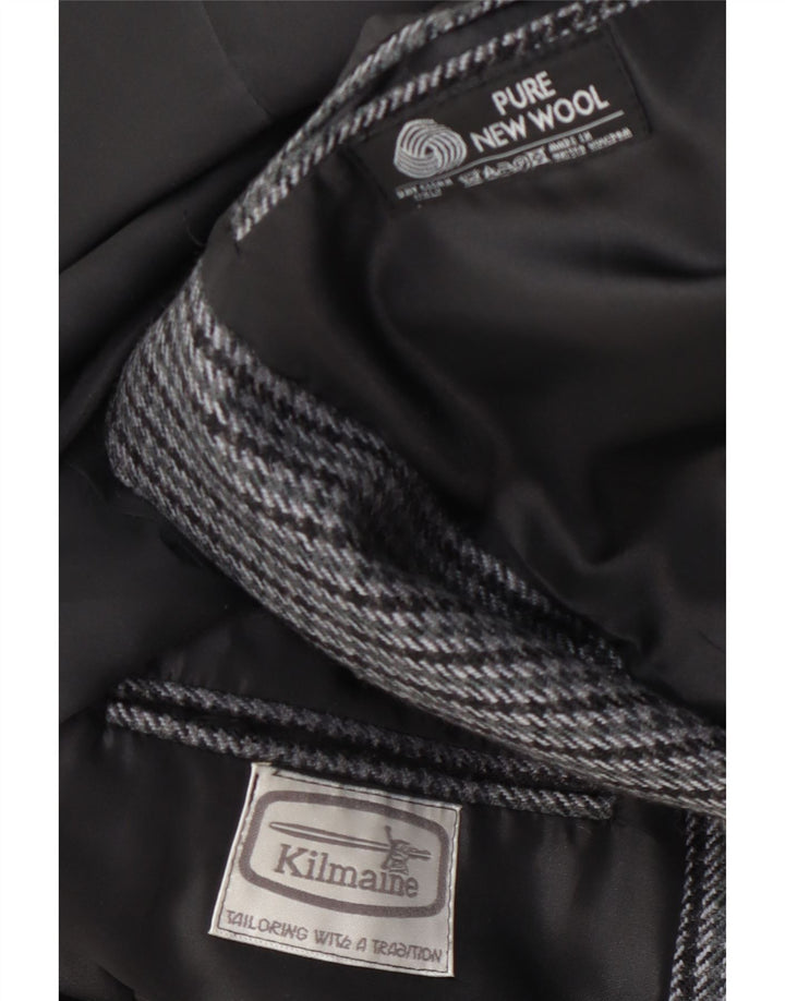 Kilmaine Herre 2-knaps blazerjakke UK 38 Medium Grey Houndstooth Wool