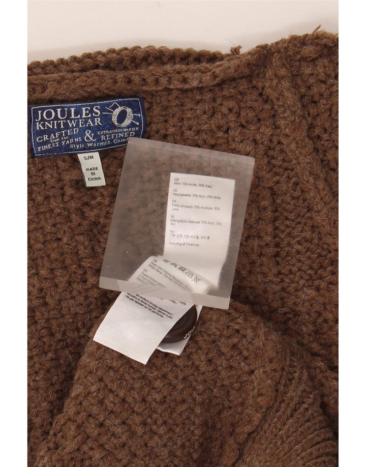 Joules Dame Oversized Poncho Jumper UK 10 Lille Brun Akryl