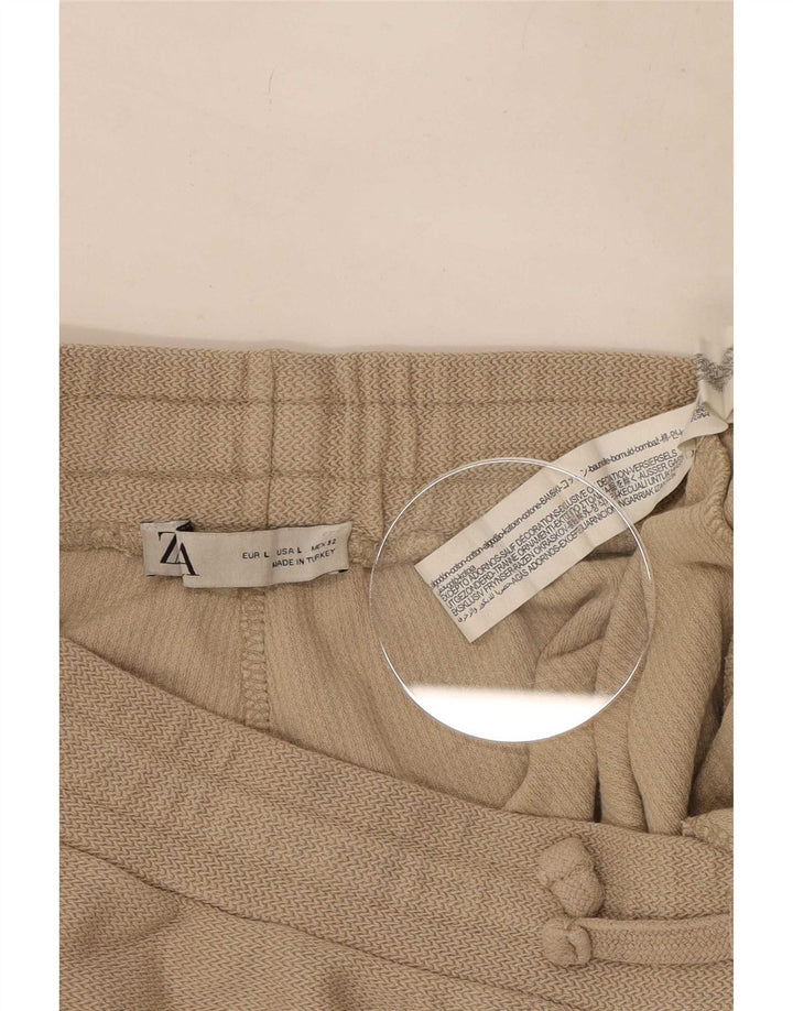 Zara Herre Sportshorts Large Beige