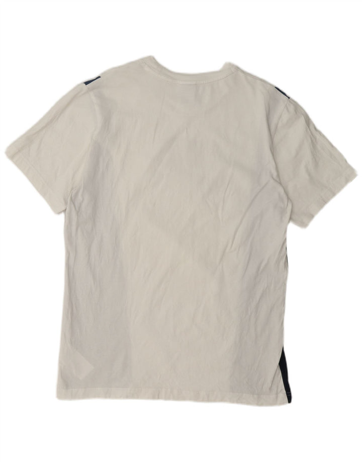 Nike grafisk T-shirt top til mænd, stor hvid colourblock bomuld