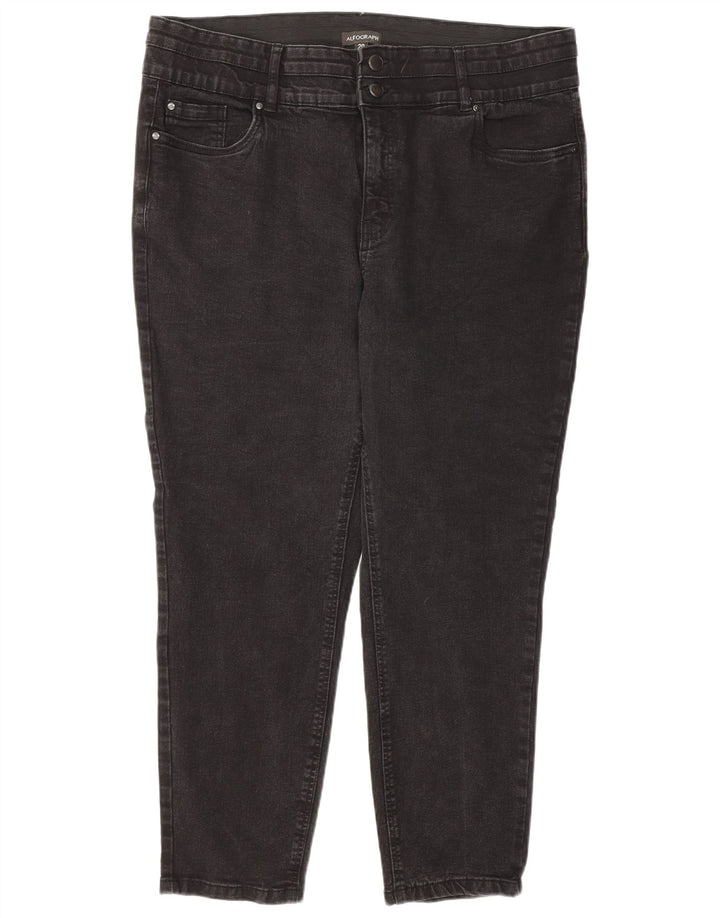 Marks & Spencer Dame Autograph Slim Jeans UK 20 2XL W38 L27 Grå