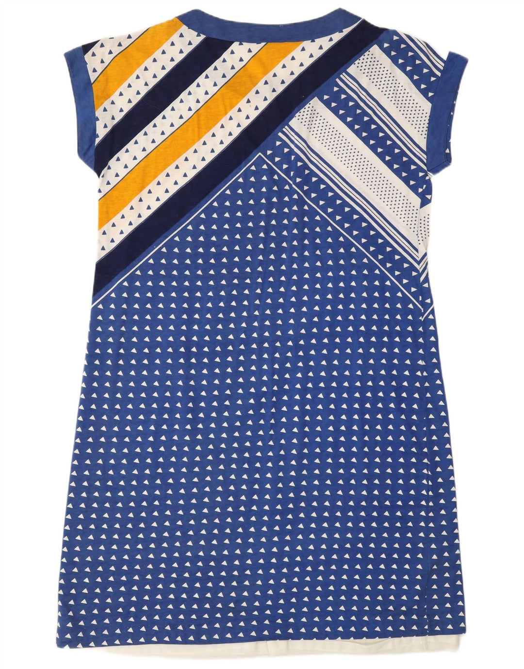 Romy Dame T-Shirt Kjole UK 18 XL Blå Geometrisk Polyamid