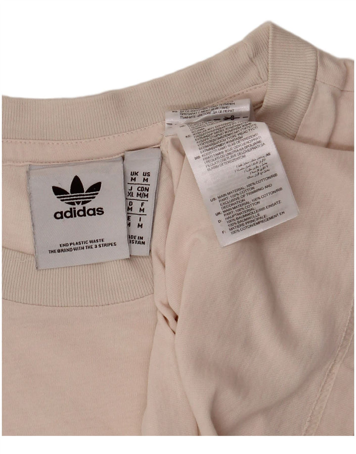 ADIDAS Herre T-Shirt Top Medium Pink Bomuld