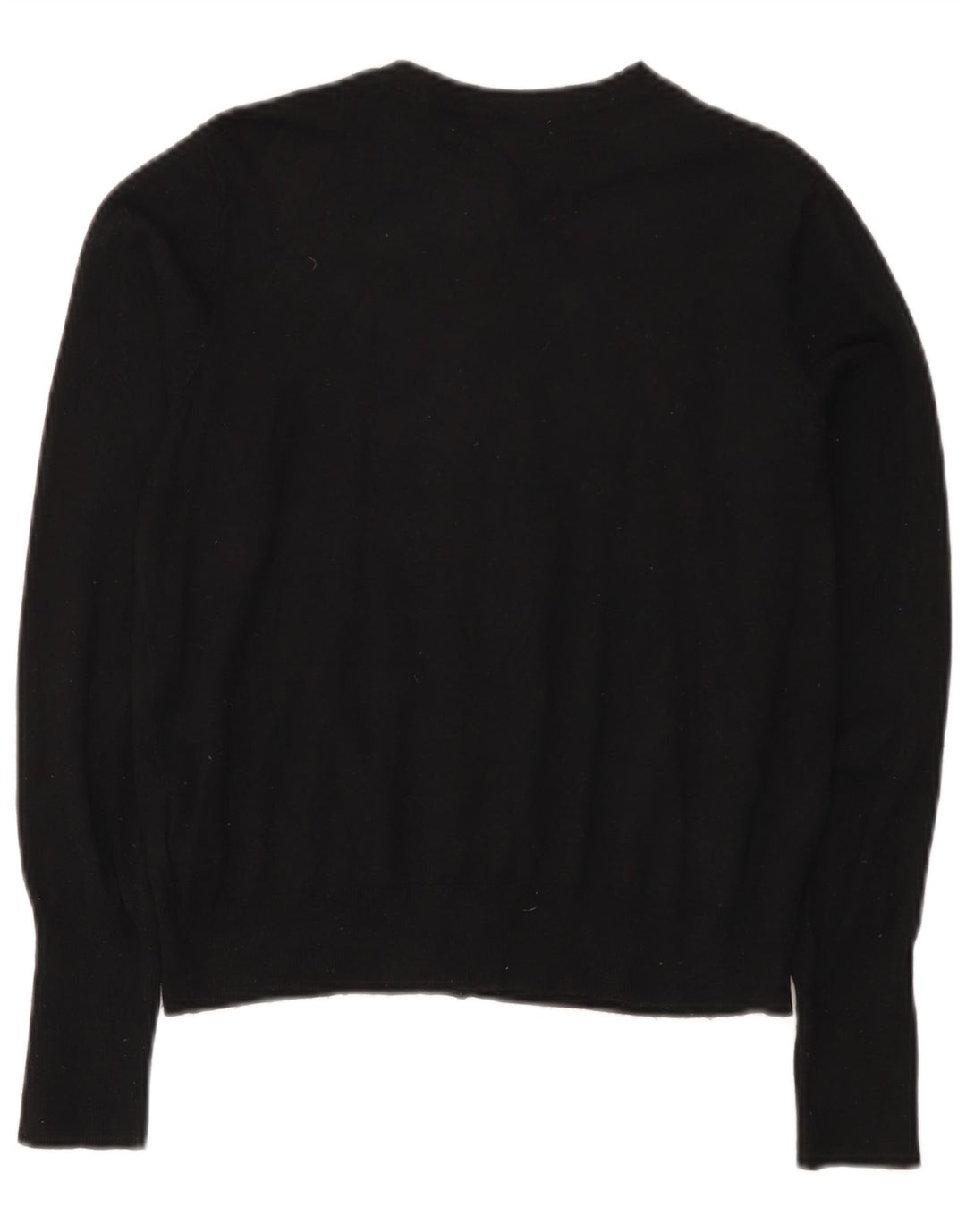 Marks & Spencer Womens Crop Cardigan Sweater UK 12 Medium Black Viscose