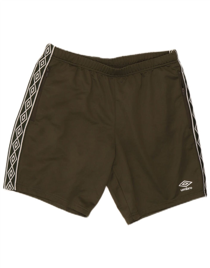 Umbro Herre grafiske sportsshorts Large Khaki Polyester
