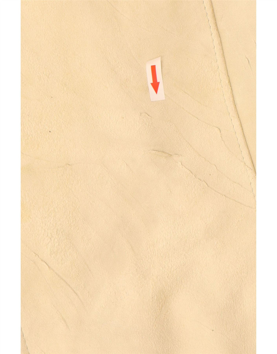 Vintage dame ruskindsjakke UK 12 Medium Beige Læder