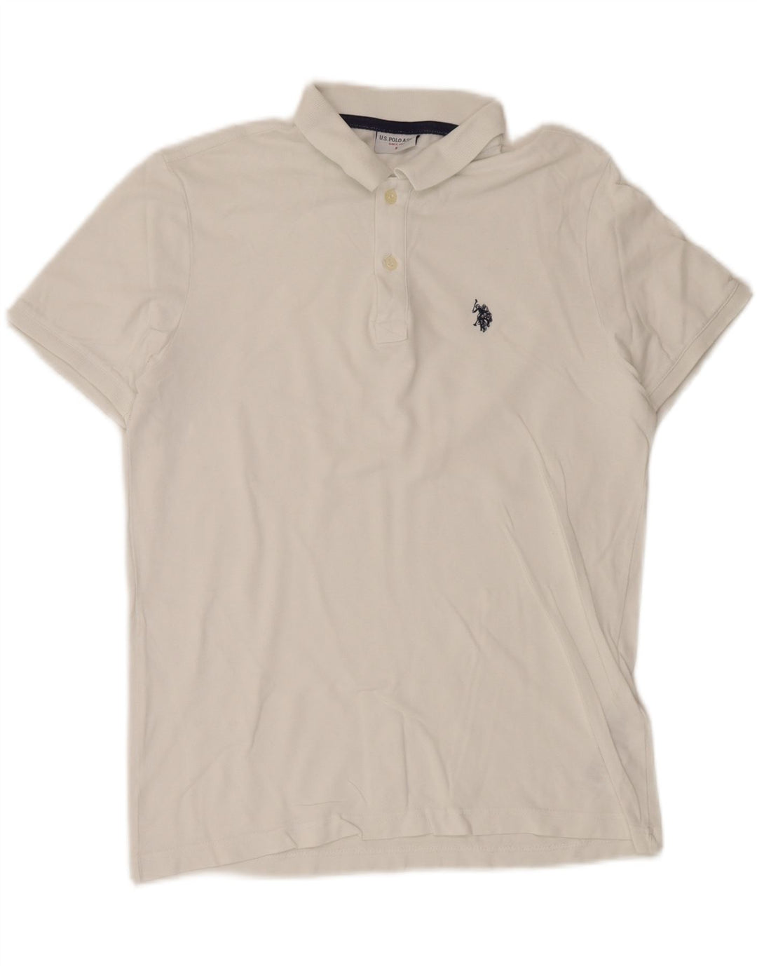 U.S. POLO ASSN. Mens Polo Shirt Small White Cotton