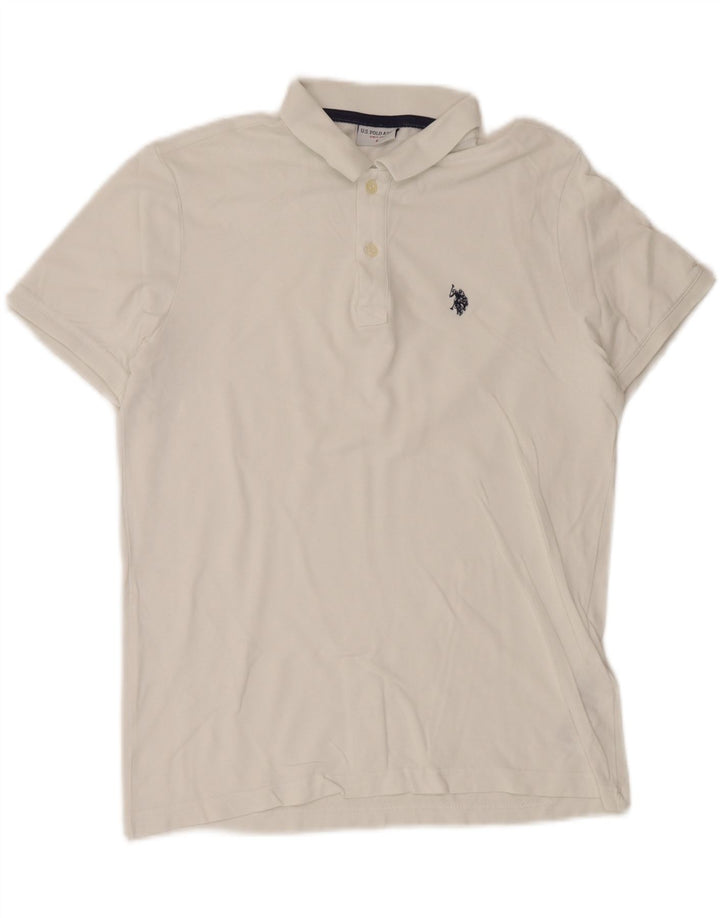 U.S. POLO ASSN. Mens Polo Shirt Small White Cotton