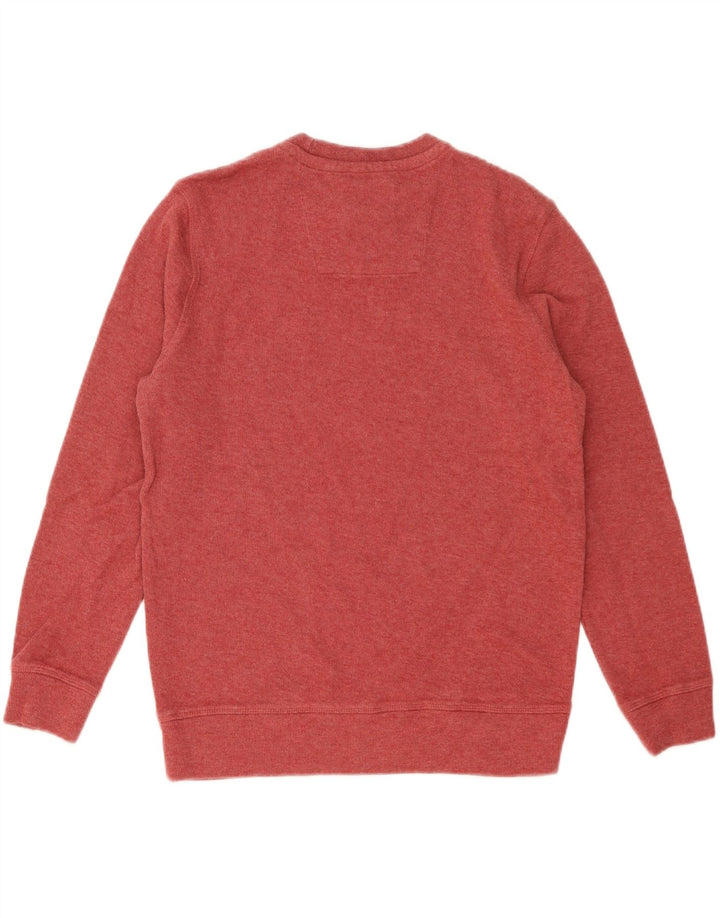 CREW TØJ Herre Crew Neck Jumper Sweater Medium Rød Bomuld