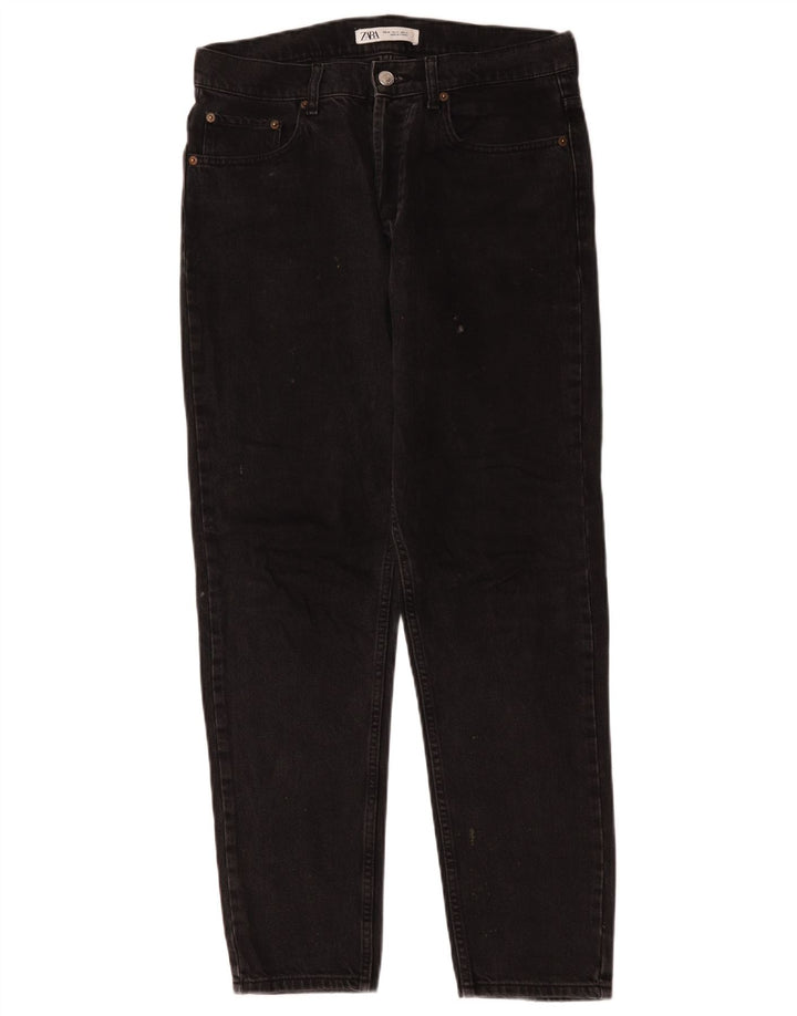 Zara Herre Slim Jeans EU 40 Medium W31 L30 Sort