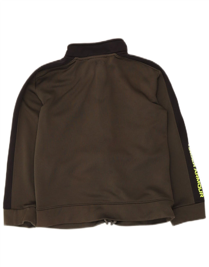 Under Armour Boys træningsdragt topjakke 6-7 år Khaki Colourblock