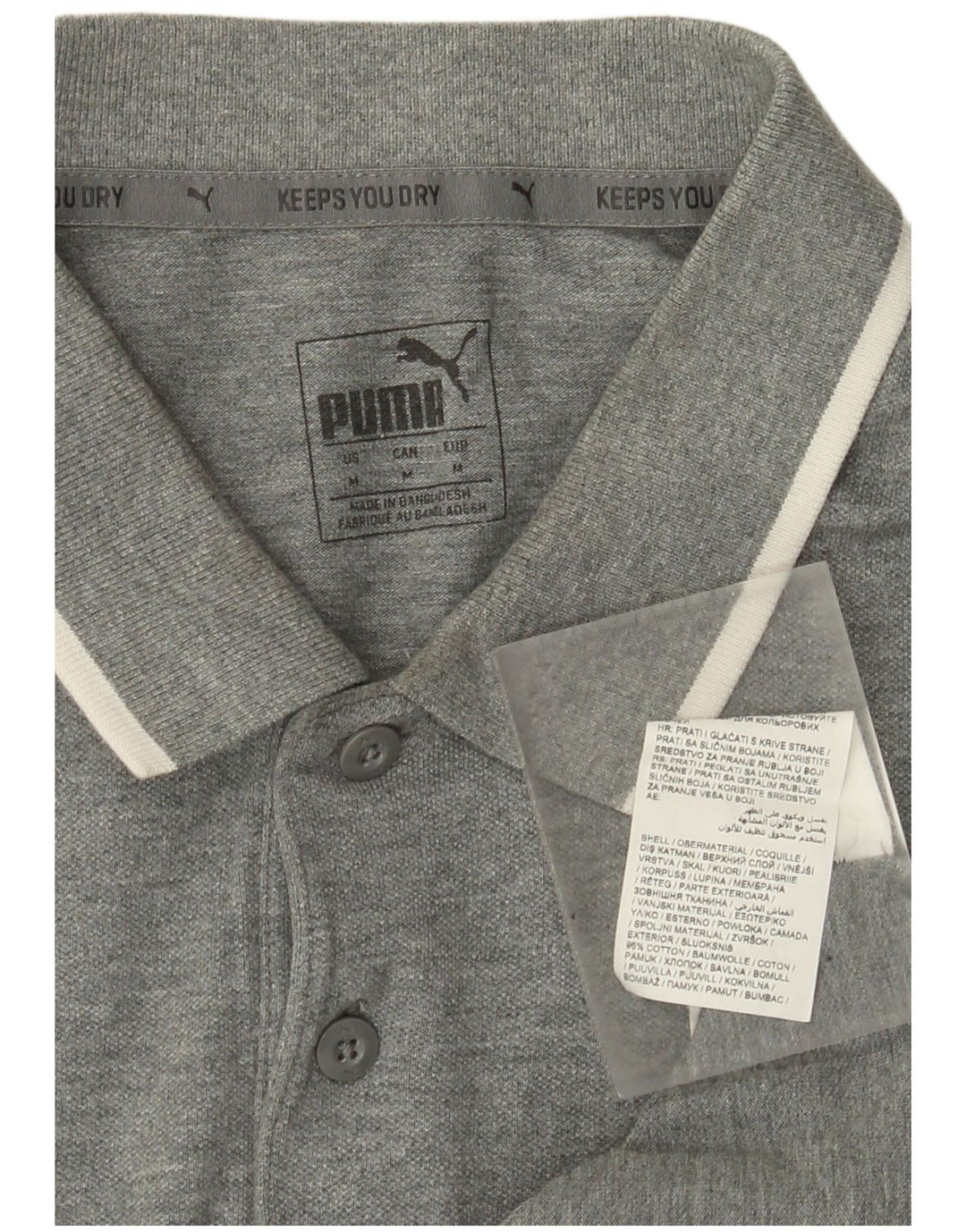 Puma herre poloshirt mellemgrå bomuld