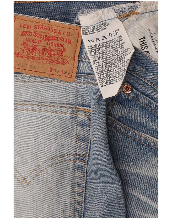 Levi's Dame Capri Jeans W32 L22 Blå Bomuld Classic