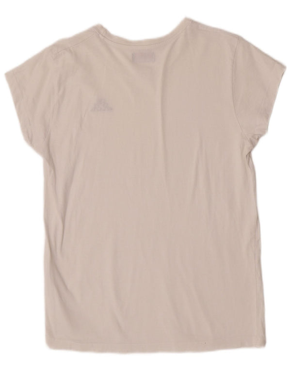 Kappa Pige T-Shirt Top 15-16 År 2XL Hvid