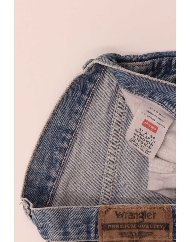 Wrangler Herre Regular Fit denimshorts W31 Medium Blue Bomuld