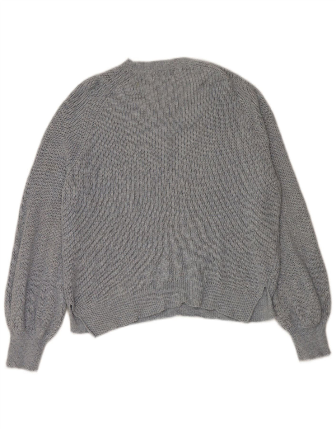 Marks & Spencer Dame Boat Neck Jumper Sweater UK 16 Large Blue Polyamide
