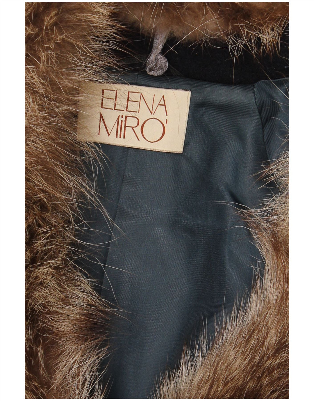 ELENA MIRO Overfrakke til kvinder UK 16 Large Navy Blue Virgin Wool