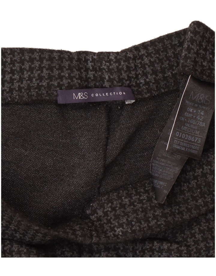 Marks & Spencer Damebukser UK 14 Large W32 L27 Grå Houndstooth