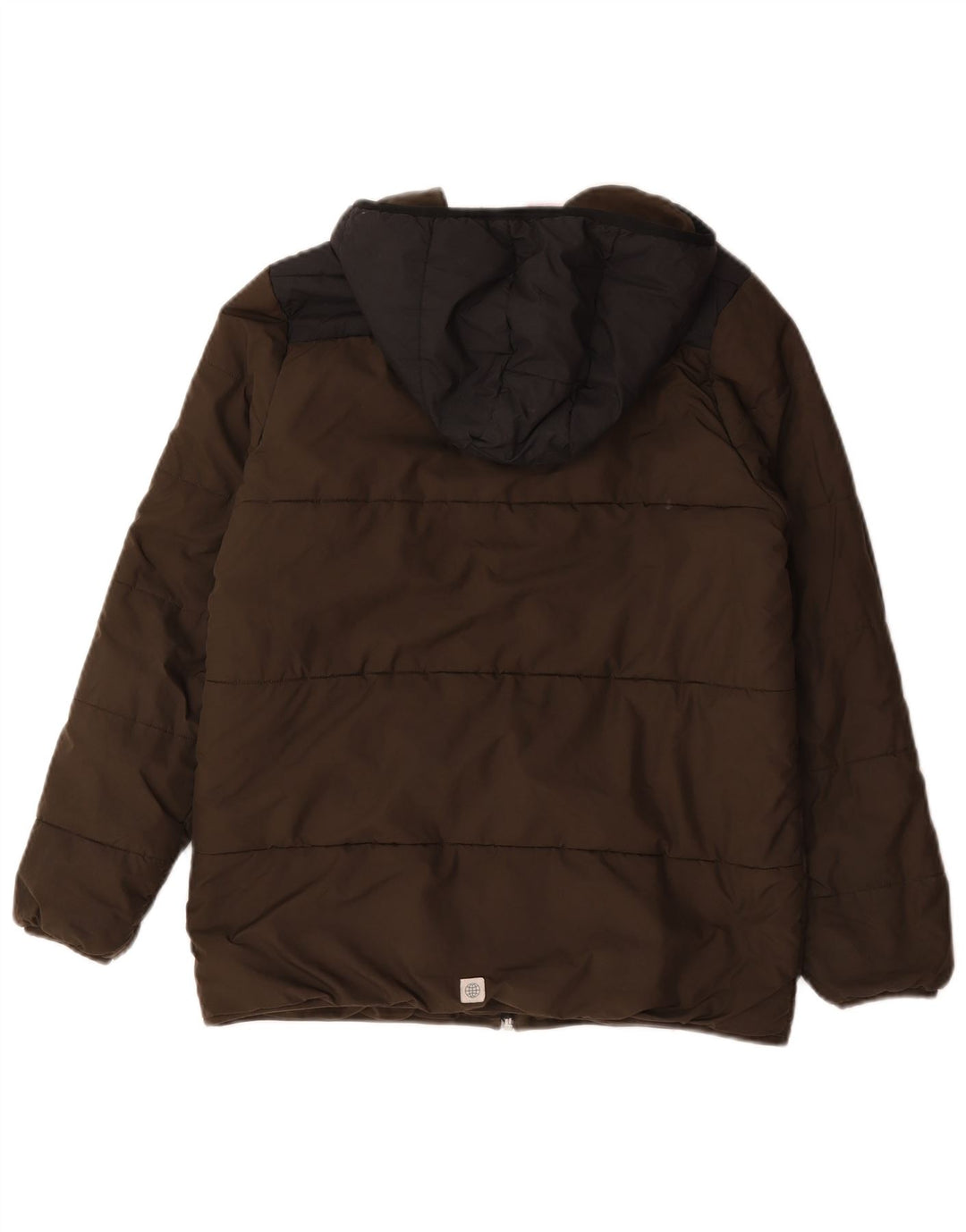 Adidas hættejakke til drenge 13-14 år Khaki Colourblock Polyester