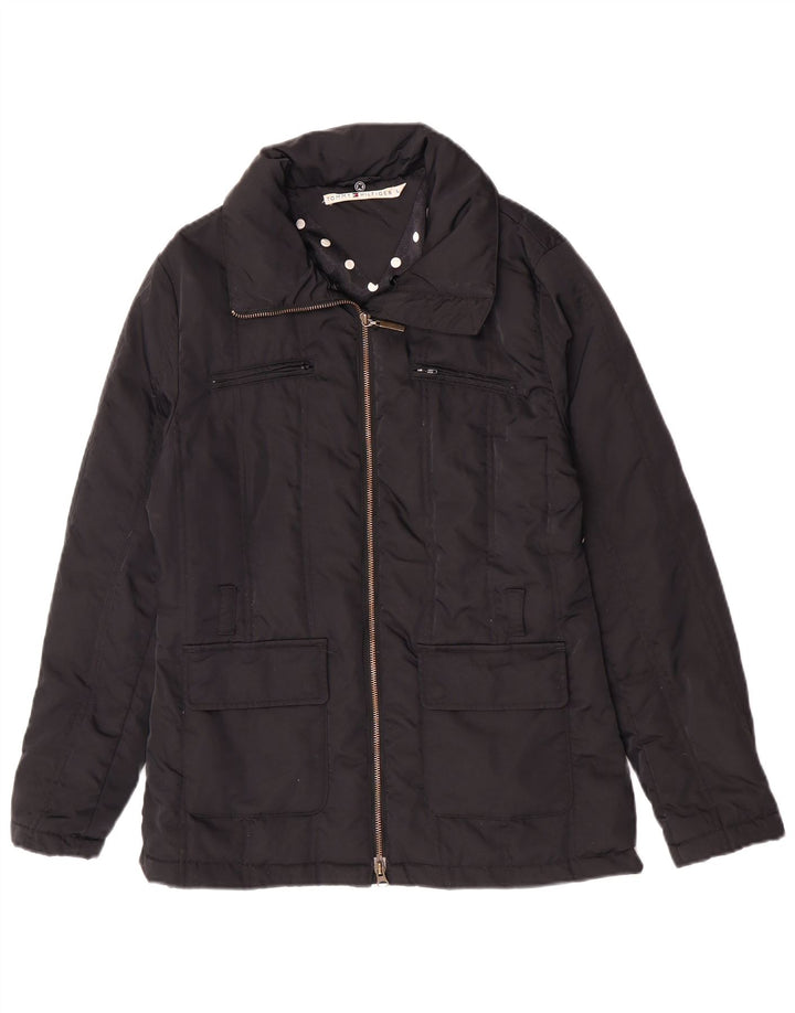 Tommy Hilfiger Dame Polstret Jakke UK 16 Stor Sort Nylon