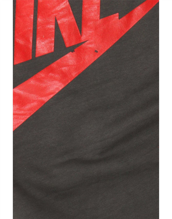 Nike Herre grafisk sweatshirt Jumper Medium Grå Colourblock Bomuld
