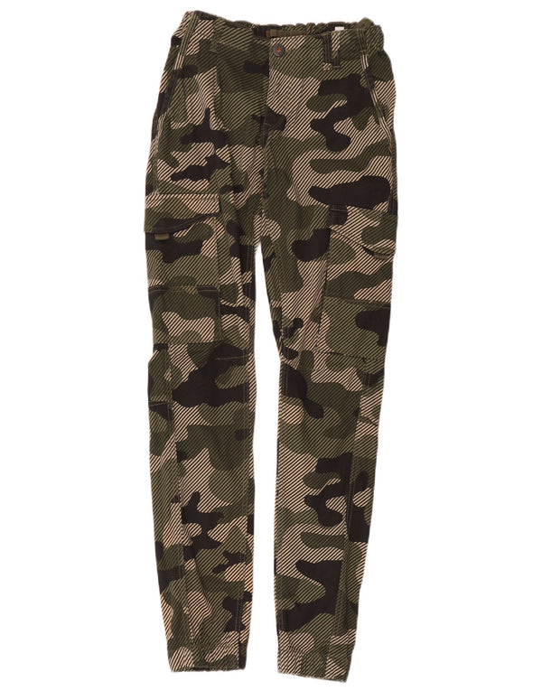 Jack & Jones Boys Cargo Bukser 15-16 år W24 L29 Khaki Camouflage