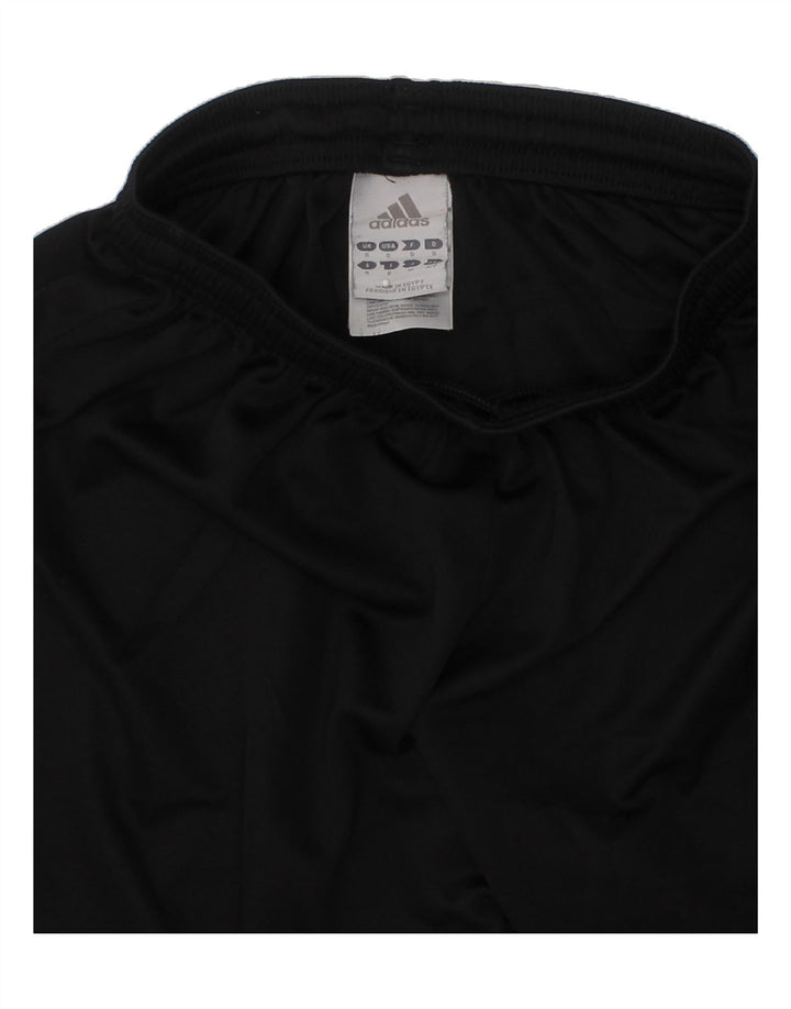 ADIDAS Boys Sport Shorts 7-8 Years Small Black Polyester Vintage Adidas and Second-Hand Adidas from Messina Hembry 