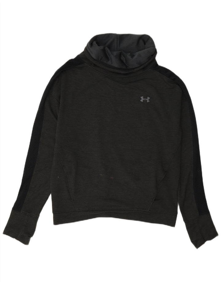 Under Armour Dame Oversized Sweatshirt Jumper UK 14 Medium Sort