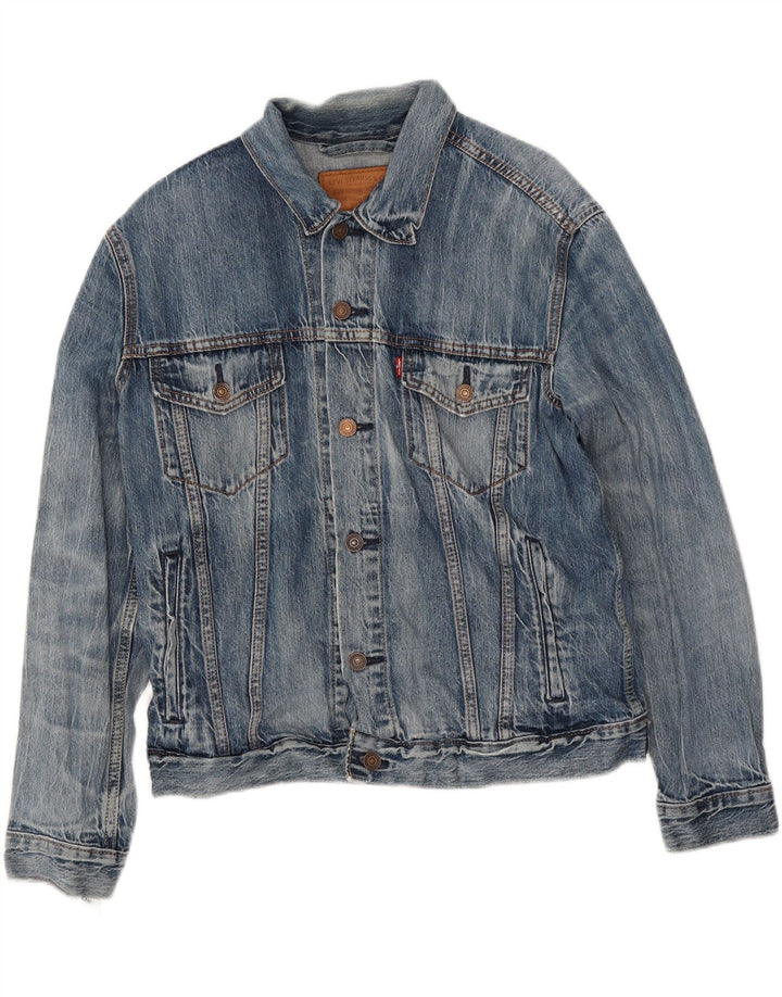 Levi's Herre denimjakke UK 38 Medium Blue Cotton