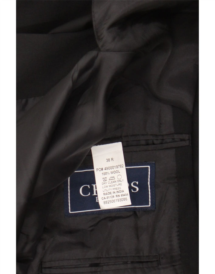 Chaps Herre 2-knaps blazerjakke UK 38 Medium Sort Uld