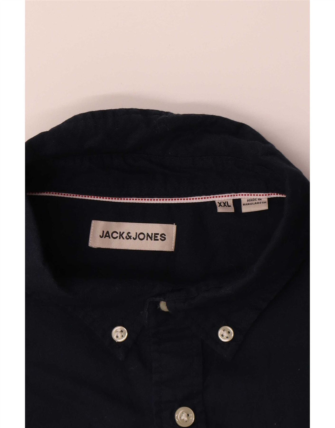 Jack & Jones herreskjorte 2XL marineblå bomuld
