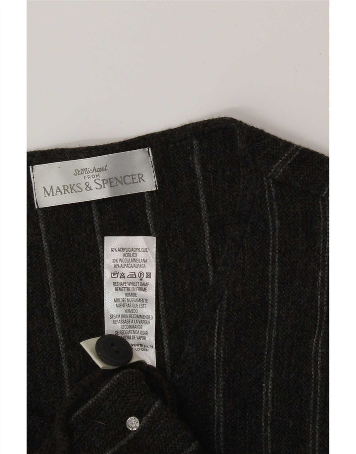 Marks & Spencer Herre St. Michael vest Stor grå stribet akryl