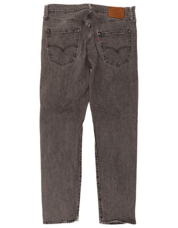 Levi's Herre 502 tilspidsede jeans W34 L32 Grå bomuld