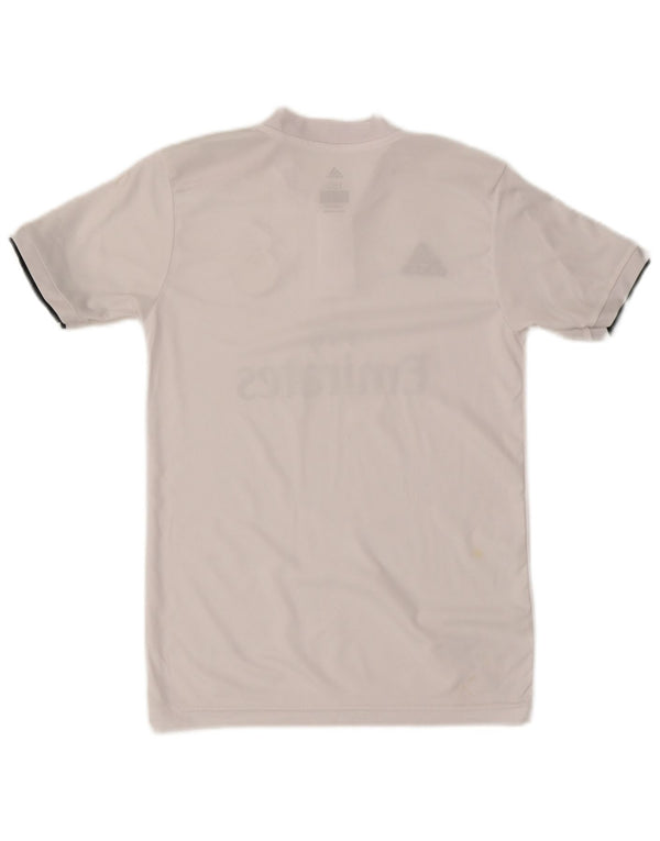 Adidas Boys Real Madrid Grafisk T-Shirt Top 11-12 År Hvid