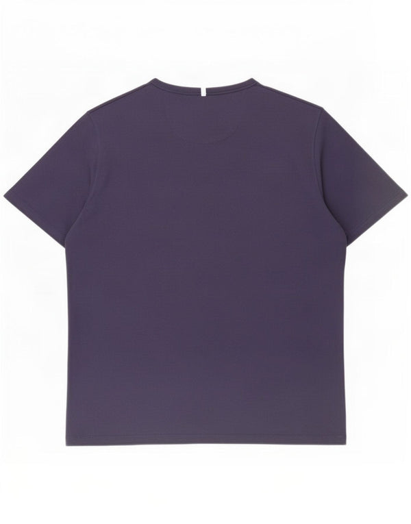 Massimo Dutti Herre grafisk T-shirt top 2XL marineblå bomuld