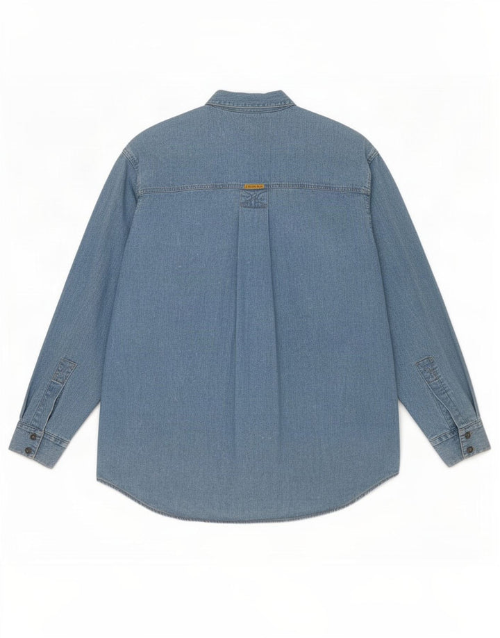 Edwin Herre Denim Shirt XL Blå Bomuld