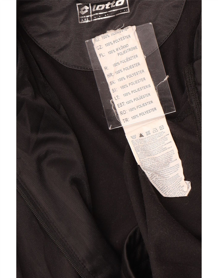 LOTTO Træningsdragt til mænd Topjakke 2XL Sort Colourblock Polyester