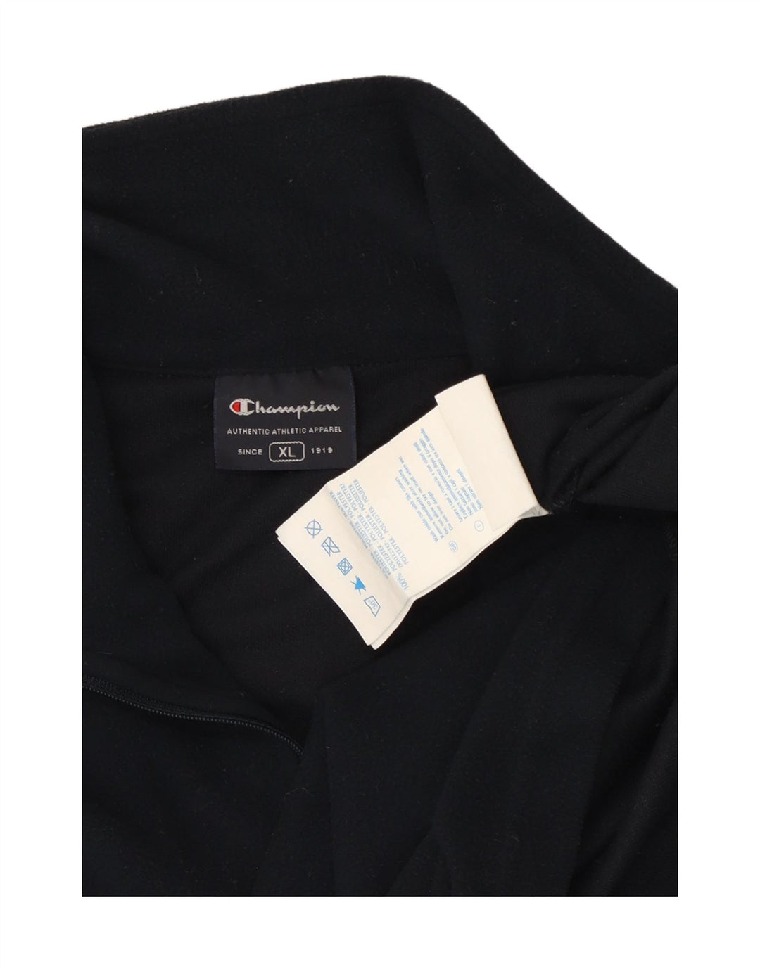 CHAMPION Fleece Jumper med lynlås til mænd XL Navyblå polyester