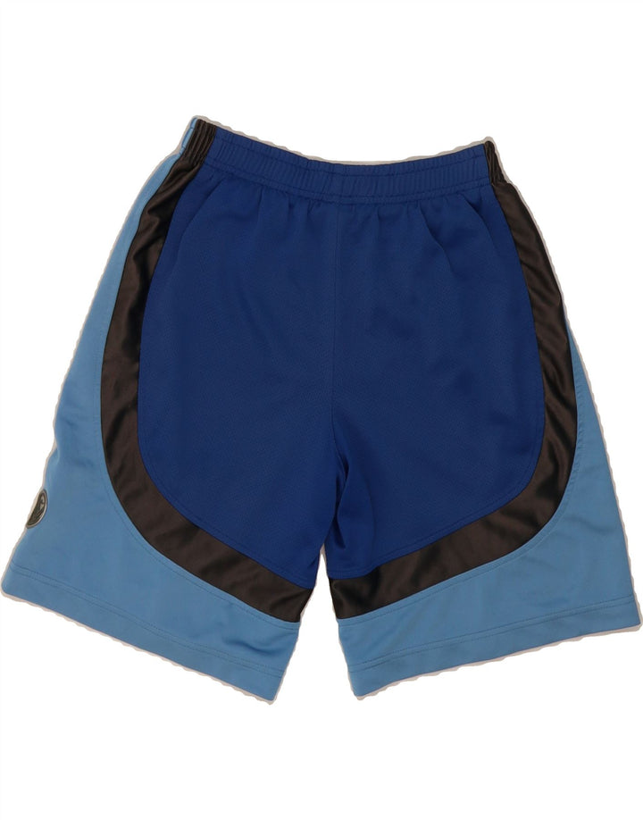 NIKE Boys Sport Shorts 10-11 Years Medium  Blue Colourblock Polyester Vintage Nike and Second-Hand Nike from Messina Hembry 