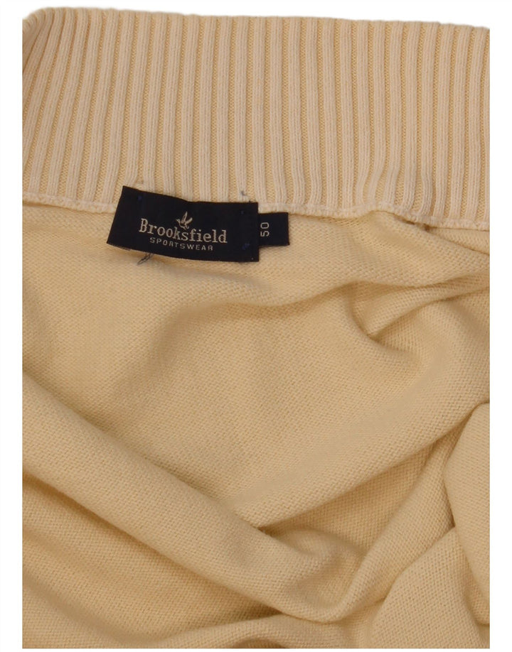 Brooksfield Herre grafisk cardigan sweater IT 50 Medium Beige