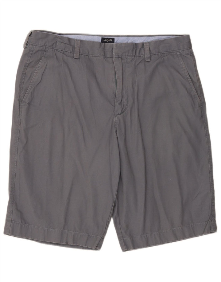 J. CREW Herre Rivington Chino Shorts W34 Large Grå Bomuld