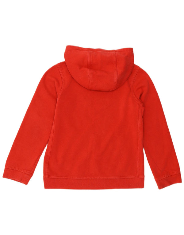Nike Boys Standard Fit Hoodie Jumper 10-11 Years Medium Red Cotton