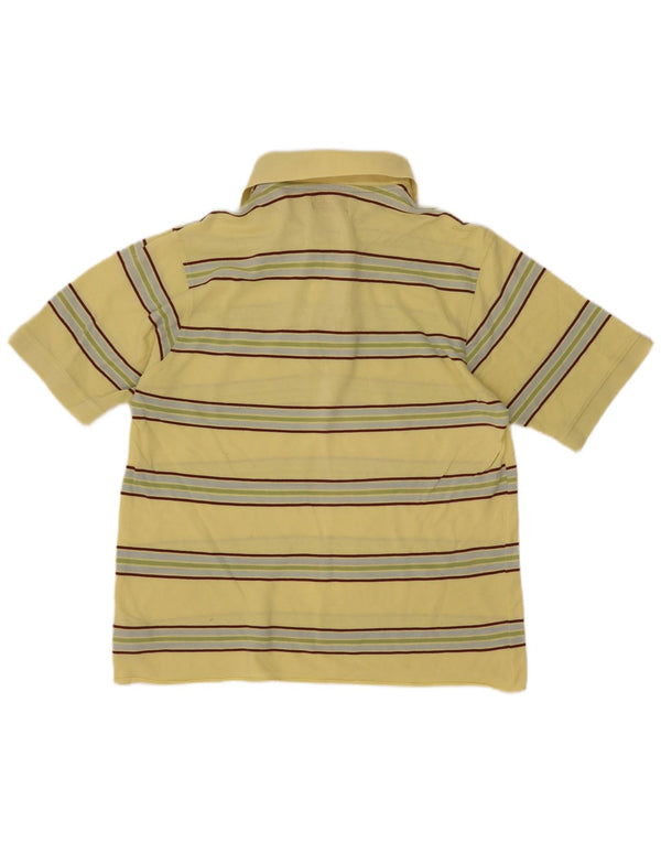 Kappa Boys Polo Shirt 15-16 år Stor gulstribet bomuld