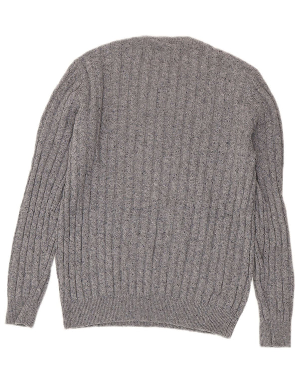 Jack Wills Herre Crew Neck Jumper Sweater Stor grå uld